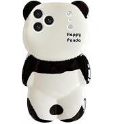 SGVAHY Case for iPhone 17 Pro Max Cute Kawaii 3D Cartoon Panda Soft Silicone Bumper Shockproof Co...