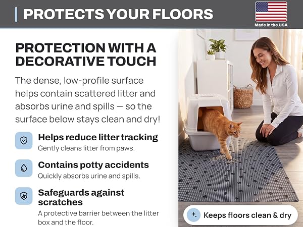 Drymate Premium Cat Kitten Litter Box Trapping Mat Absorbent Waterproof estera de la caja de arena