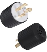 Yomiuwo 2Pack NEMA L14-30P Locking Plug, 30 Amp 125/250V Twist Lock Male Plug, 3 Pole 4 Wire Grou...