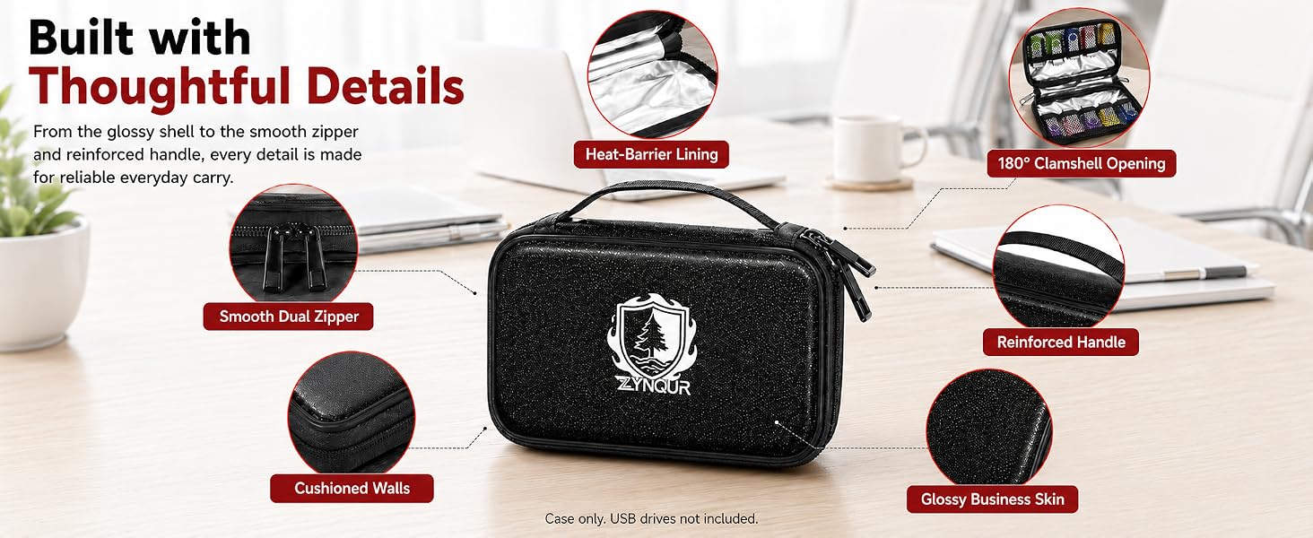 fireproof USB drive storage