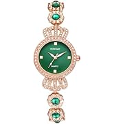 Avaner Women's Bracelet Wrist Watches: Crown Rhinestones Stainless Steel Strap Analog Quartz Eleg...