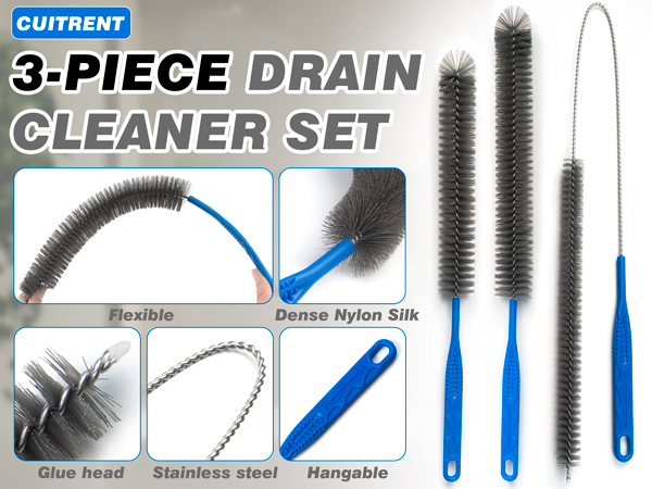 Refrigerator Coil Cleaning Brush,Sewer Set Brush Clog Remover