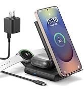 SURITCH for Samsung 3-in-1 Wireless Charging Station, Ultra-Portable Charging Dock Stand for Gala...