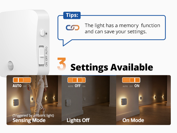 wowatt 3cct Rechargeable Night Light