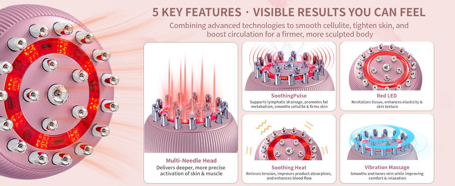 lymphatic drainage massager; stretch marks removal; body sculpting machine; cellulite massager