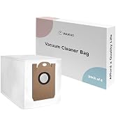 WAIKAS 6-Pack Dust Bags Replacement Compatible with Airrobo T20+ Vacuum Robot, Large Capacity Spa...