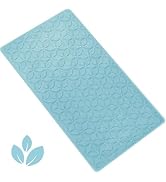 WRISIN Bathtub Mat Non Slip with Suction Cups - 100% Rubber Bathroom Mat Textured for Bath Tub Sh...