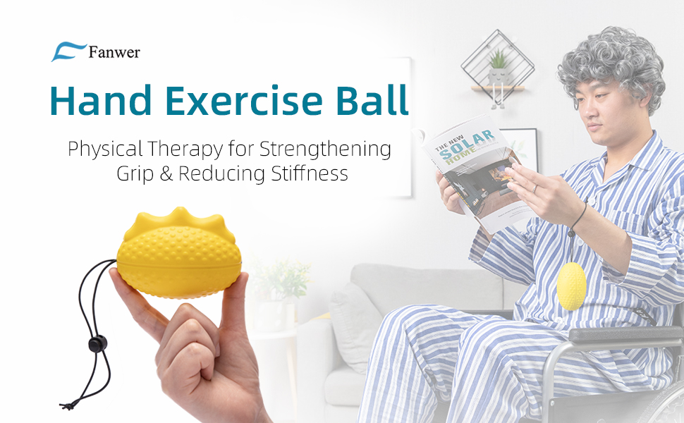 Stress Ball for Adults and Seniors with the Adjustable Wrist Strap