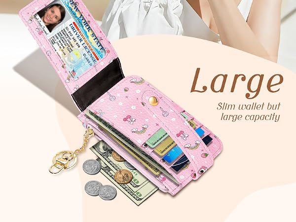 Gemfit Slim Small Card Wallet for Women
