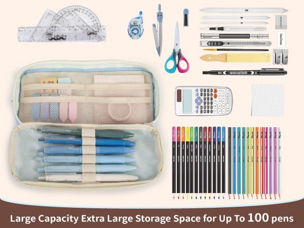 pencil case for girls boy pencil case kids pouch large big capacity Dinosaur art soft marker kids