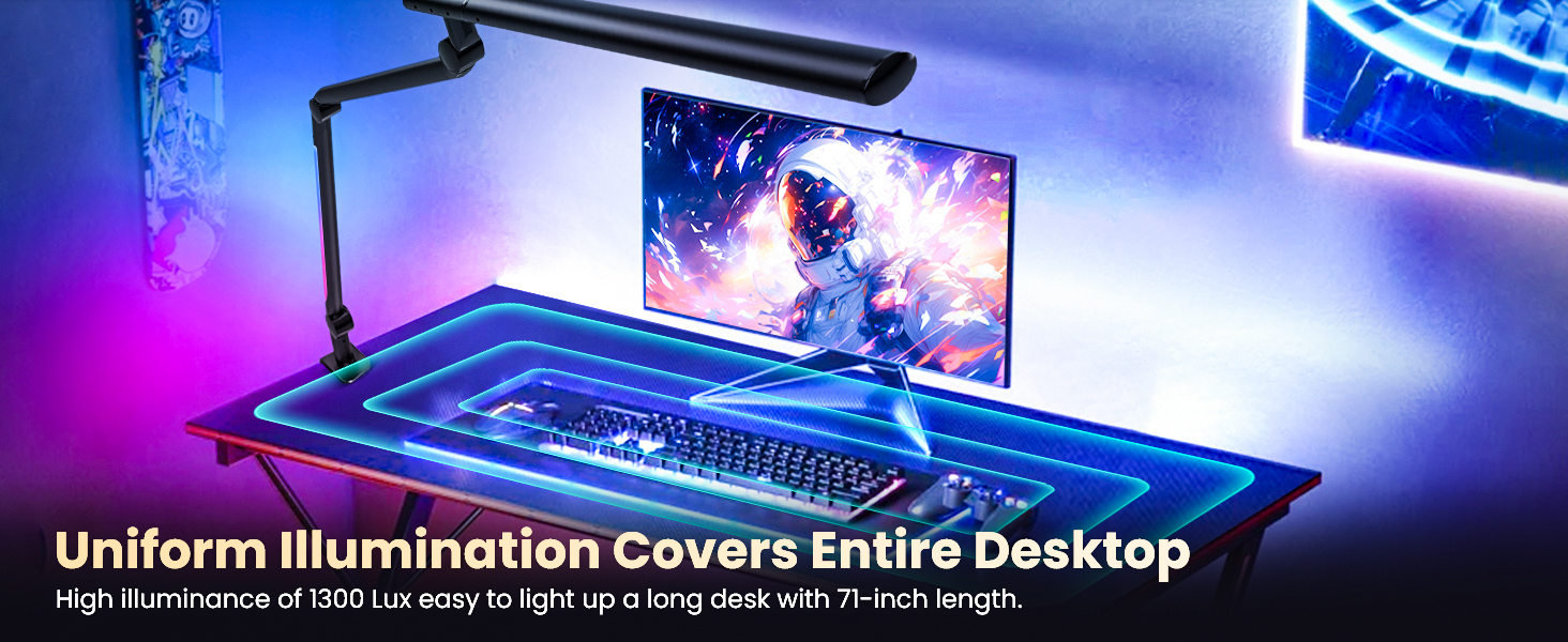 gaming desk lights