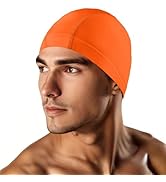 Kinwor Swim Cap for Men Women Adult, High Stretch Fabric Swim Cap, Swimming Caps Non-Waterproof