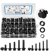 Besitu 280Pcs Metric Flange Bolt Assortment, M6x1.0, M8x1.25, M10x1.5 (12mm to 30mm) Assorted Hex...
