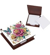 Tontut DIY Diamond Art Painting kit Note Box, pollinated Roses Special Diamond Shape Unique Style...