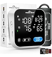 Easy@Home Blood Pressure Monitor for Seniors - Voice Function Large LED Screen 3 Color Display On...