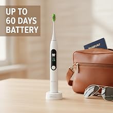 NeoFloss 60 day battery life — one charge lasts the whole month