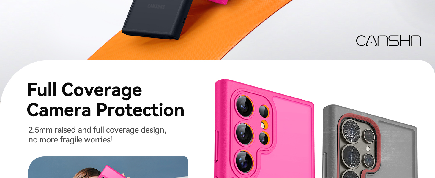 Designed for Samsung Galaxy S22 Ultra Case Full Camera Protection