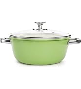 ZENFUN Ceramic Nonstick Stock Pot with Lid, 4.2 Quart Soup Pot, Cooking Pot Stew Pots, Induction ...
