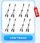 ECO-WORTHY 4 Pair Solar Connectors 30A Y Branch Parallel PV Adapter Cable Wire Plug Tool Kit for ...
