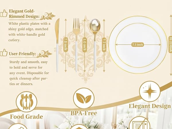 disposable plates for party