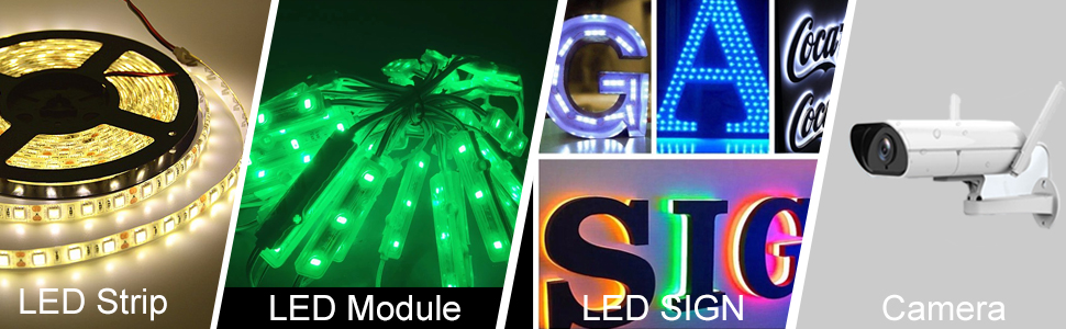 led driver for led strip, led module, led signs, camera