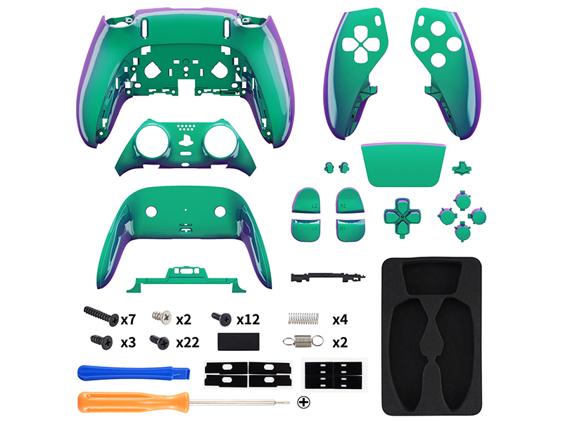 eXtremeRate Full Set Shell Buttons Touchpad Cover for PS5 Edge Controller Replacement Shell Plates