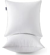 MIULEE 20 x 20 Pillow Inserts (Set of 2) -Throw Pillows for Couch Sofa with 100% Cotton Covers