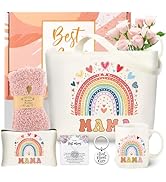 Gifts for Mom from Daughter,Best Mom Birthday Gifts for Mama Canvas Tote Bag Presents for Women