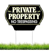 Signs Authority - Private Property No Trespassing Sign - Durable - Protect Your Home, Safety and ...