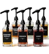GMISUN Coffee Syrup Dispenser, 10 fl oz/300ml Syrup Pump Dispenser for Coffee Bar Accessories & E...