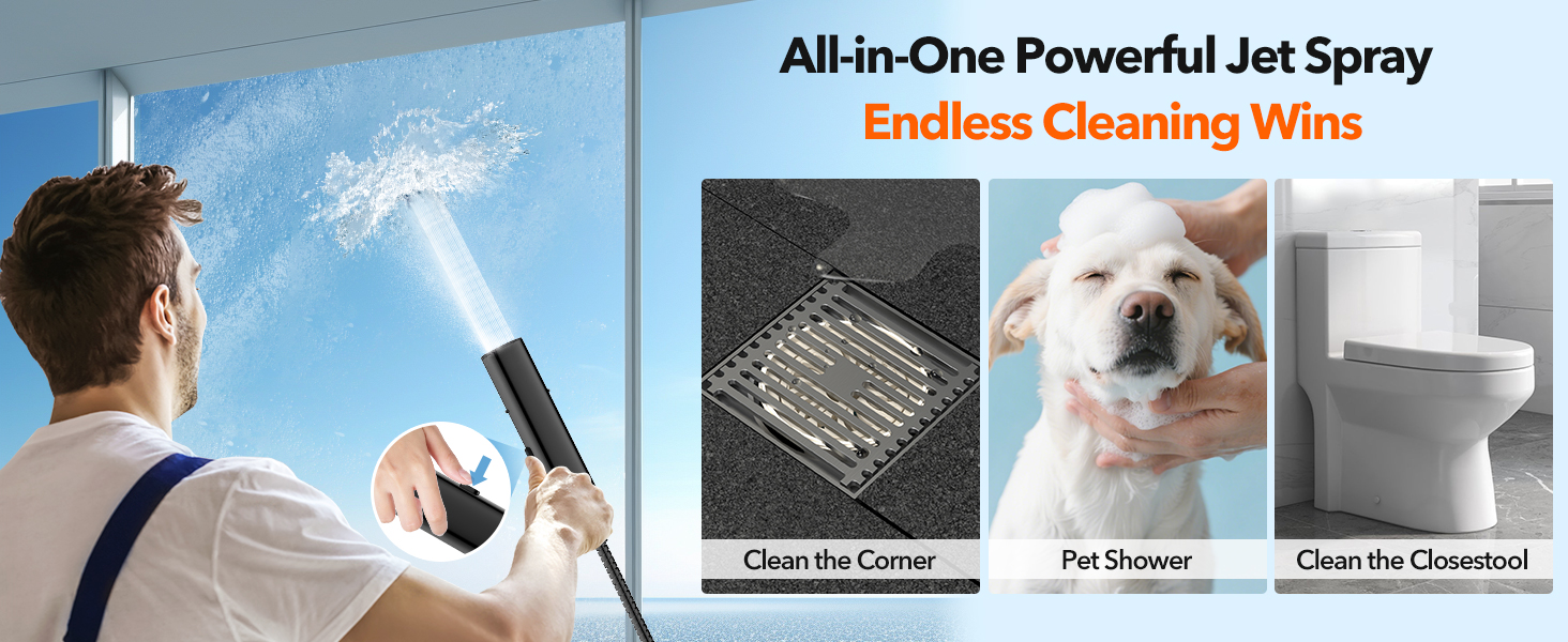 All-in-One Powerful Jet Spray