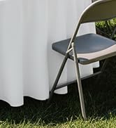 misaya 4 Packs Disposable Plastic Table Cloth, 84" Round Waterproof Tablecloth, Leakproof & Sturd...