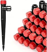 20 PSC Drip Irrigation Emitters: Quick Connect Adjustable 360 Degree Stream Drip Emitters for 1/4...