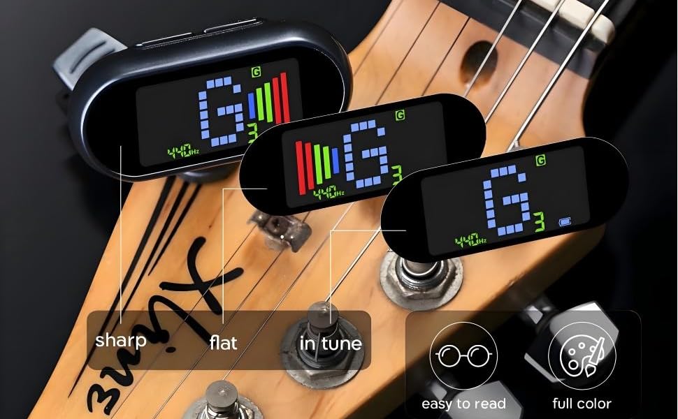ET-10 Rechageable Guitar Bass Tuner
