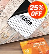 BAGAIL Rug Grippers 4 Pcs, Non-Slip Rug Corner Grips for Hardwood Floors & Tile, 4x4in Reusable D...