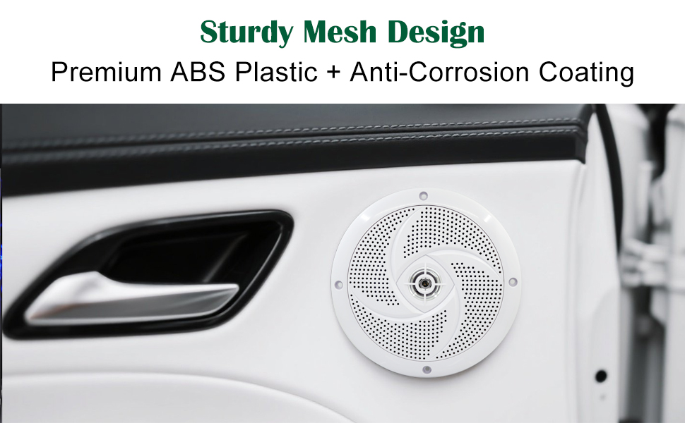 6.5 inch Shallow Mount Marine Speakerswhite /rv replacement speakers exterior