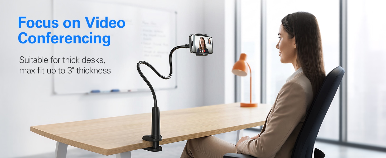 gooseneck phone holder for bed