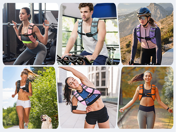 Weighted Vest Weight Vest for Men Women Weight Vest Woman Workout Vest Strength Training Walking