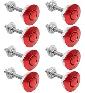 DOAHO Universal Aluminum Vehicle Hood Pins - License Plate Lock Clip,Push Button Bonnet,Quick Rel...