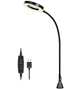 LED 3X Magnifier, Flexible Gooseneck Magnifier Lamp Strong Magnet Base, Can Be Positioned to Hold...