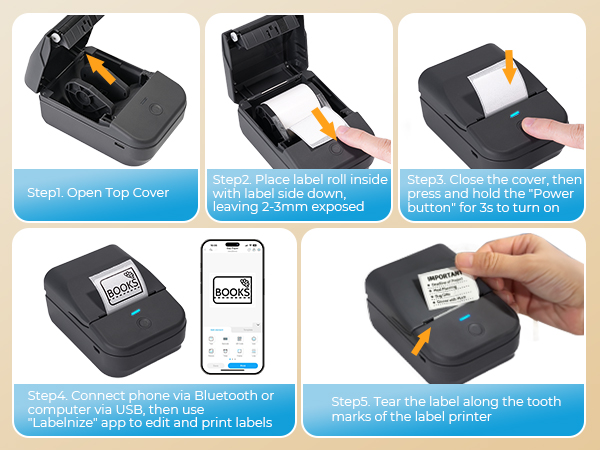 TYPONOS genuine thermal labels for PM240 label maker