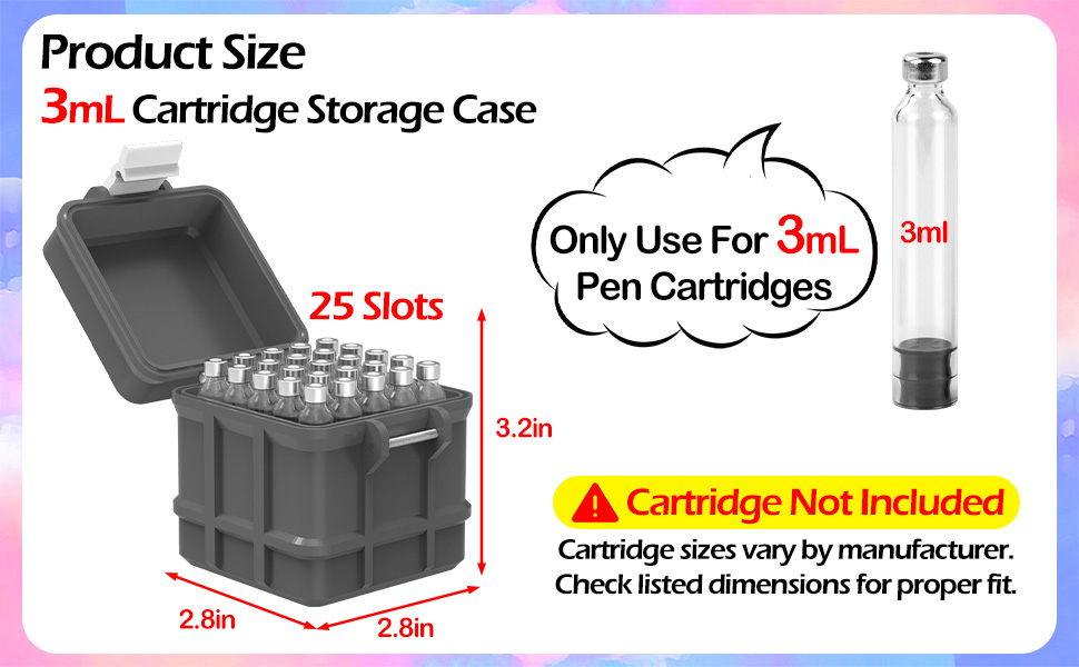 25 Slots Cartridge Storage Case 2