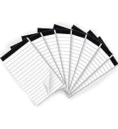 8 Pack Note Pads 3 x 5 Inch small notepads for Business Office Legal Pads, White Small Notepads W...