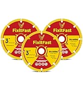 FIXLTFAST 3 Inch x 3/8 Circular Saw Blades for Wood Cutting Angle Grinder Blade for Woodworking, ...