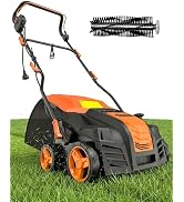 Aspiron Artificial Grass Sweeper, 16-Inch 2000W Electric Power Broom for Artificial Turf, Lawn Sw...