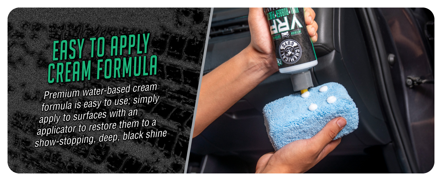 VRP, protect vinyl, rubber, & plastic, car detailing from Chemical Guys