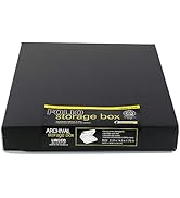 Lineco Folio Storage Box. Archival Clamshell with Metal Edge Boxboard, 11 x 14 x 1.75 Inches, Lon...