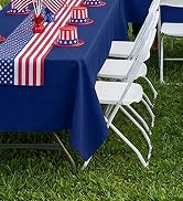 misaya 6 Packs Disposable Plastic Table Cloth, 54 x 108 Inch Waterproof Rectangle Tablecloth, Lea...