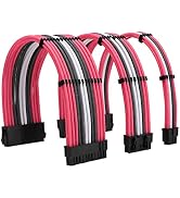 Formulamod Sleeve Extension Power Supply Cable Kit,1xATX/2xPCI-E/1xEPS | PSU Extenison Cable Kit,...