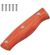 OSALADI 2pcs Wooden Kitchen Knife Handle Replacement Practical Solid Knife Handles for Repair Com...